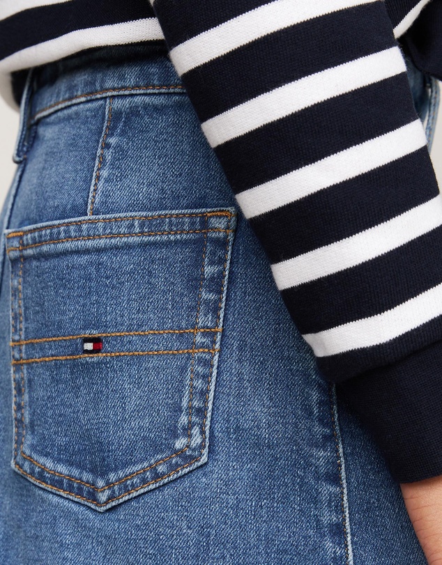Tommy Hilfiger - Button Through Denim Skirt - Kids