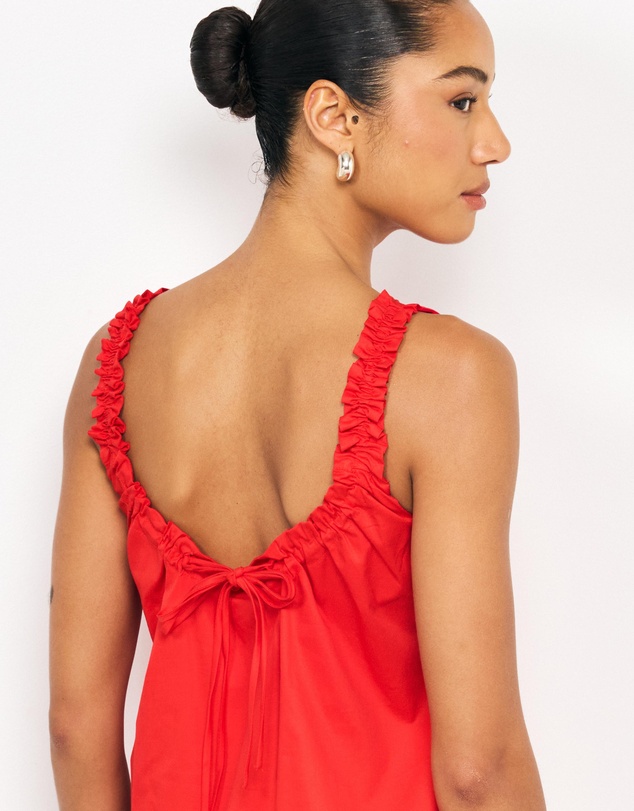 AERE - Vaila Cotton Mini Shift Dress