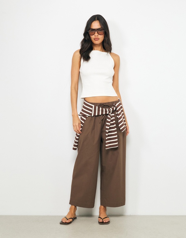 AERE - Helia Cotton Elasticated Waist Pants