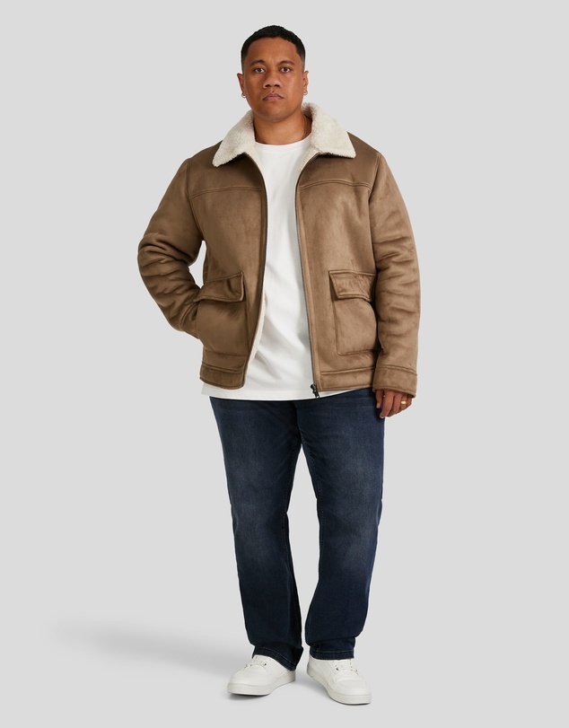 Johnny Bigg - Val Sherpa Suede Jacket