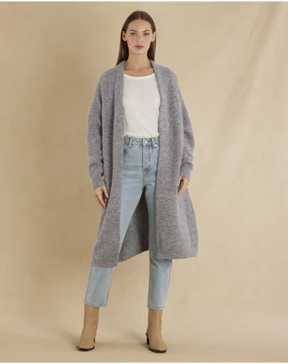 Amelius - Thea Long Alpaca Cardigan