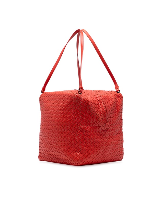 Pre-Loved by Azura Reborn - Pre-Loved Nappa Intrecciato Cube Shoulder Bag