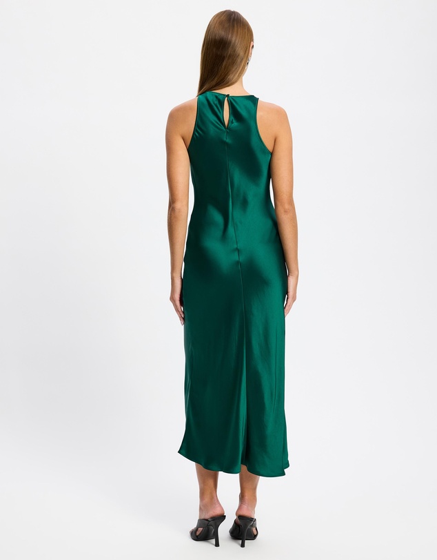 & Other Stories - Sleeveless Satin Midi Dress
