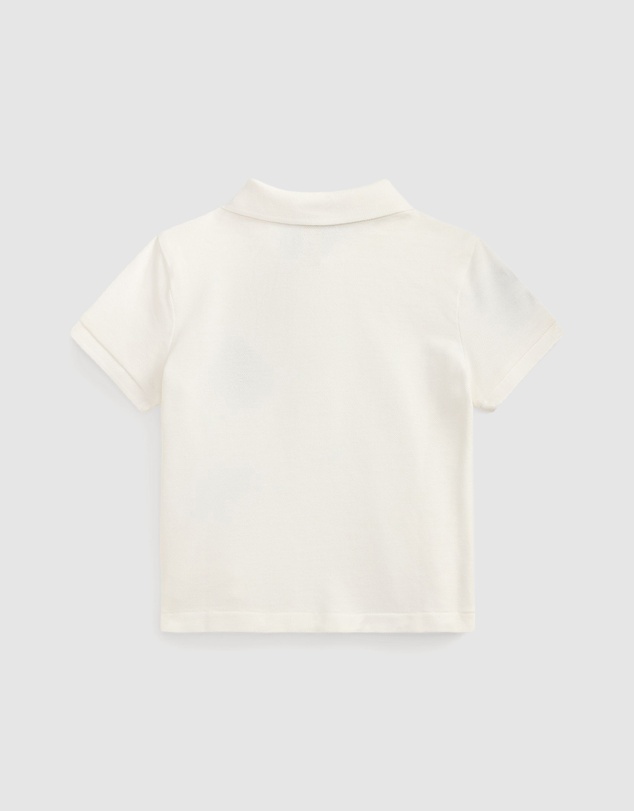 Polo Ralph Lauren - Boxy Big Pony Stretch Mesh Polo Shirt - Kids