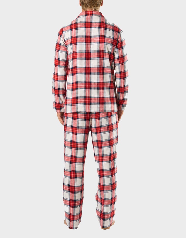 Mitch Dowd - Red Check Flannel Pyjama Set - Red