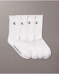 Calvin Klein - 4-Pack CK Monogram Crew Socks