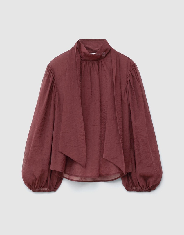 & Other Stories - Puff-Sleeve Bow-Detail Blouse