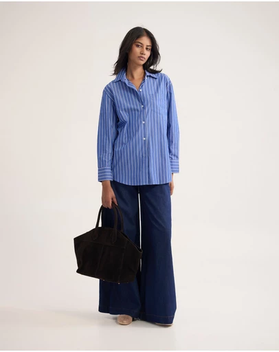 Oxford - Hailey Striped Euro Fabric Shirt