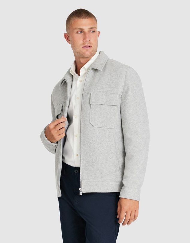 Tarocash - Linden Wool Zip Jacket