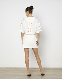Cirkular - Pre-Loved - Shona Joy Birdie Scallop Top and Mini Skirt