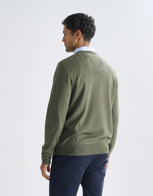3 Wise Men - 3 Wise Men Driver Crew Neck - Army Green
