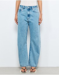AERE - Mid Rise Curve Leg Jeans