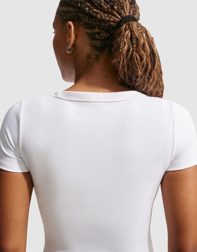 Nike - Nike One Fitted Dri-FIT Short-Sleeve Cropped Top