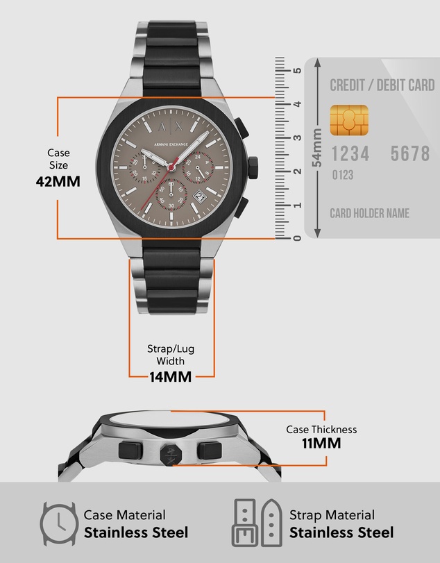 Armani Exchange - Two Tone Chronograph Watch