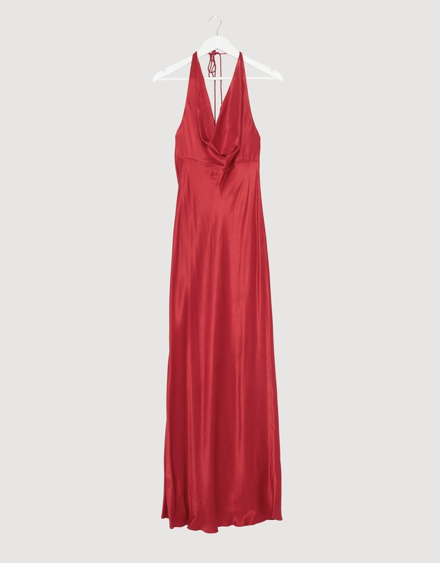 Revibe - Repaired Shona Joy Tatum Low Cowl Maxi Dress - AU 8