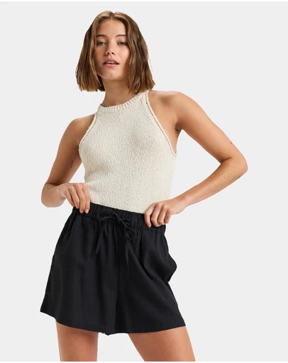 Roxy - Womens Place To Elastic Waist Shorts