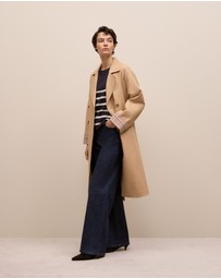 Trenery - Cotton Breton Stripe Knit in Night Sky