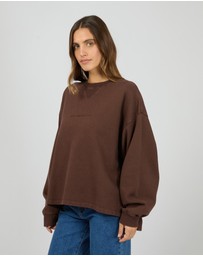 All About Eve - Aae Washed Box Crew Brown