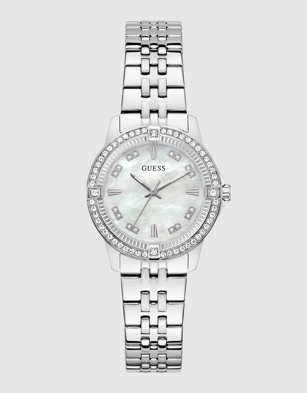 GUESS - GUESS Ladies Silver-Tone Analogue Watch
