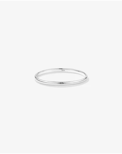 Michael Hill - 3.7mm Width Solid Round Baby Bangle in Sterling Silver