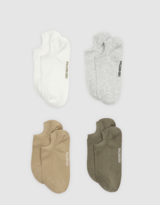 Seed Heritage - 4 Pack Sneaker Socks
