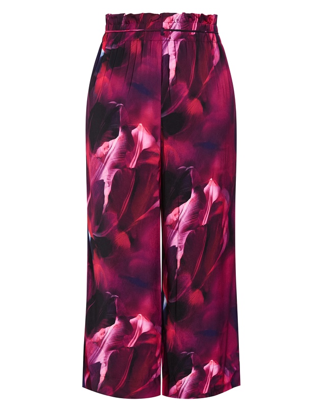 City Chic - Shania Vivid Print Wide Leg Pant