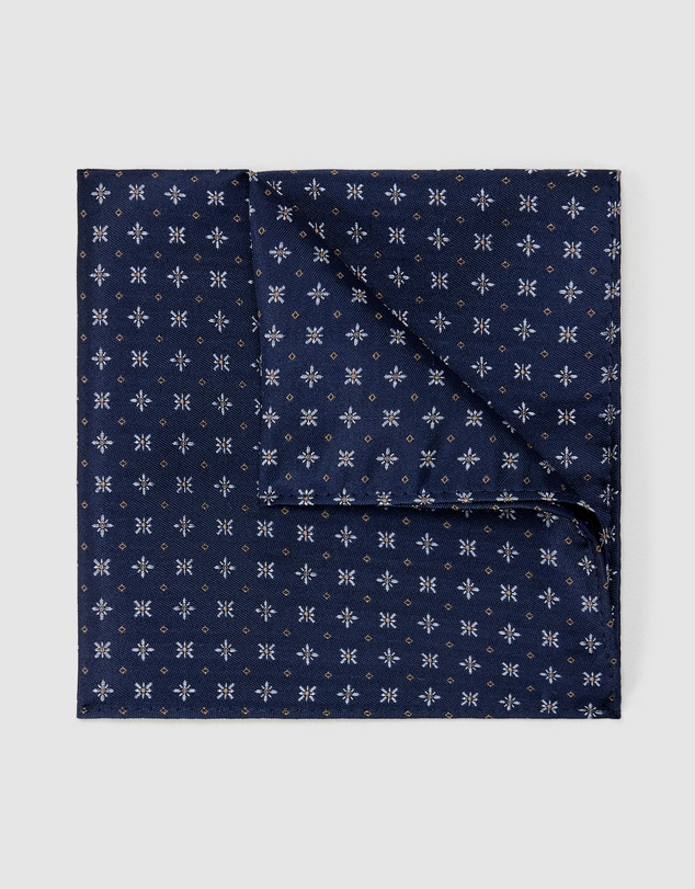 Politix - Geo Jacquard Silk Pocket Square
