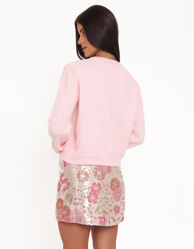Petal & Pup - Fauna Tonal Floral Cardigan - Pink