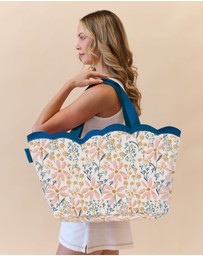 Sky Gazer - Scalloped Edge Beach Bag- Yamba