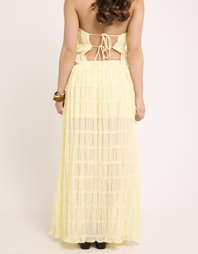 Subtitled - Alda Shirred Maxi Skirt