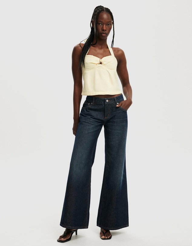 Cotton On - Luxe Linen Halter Top