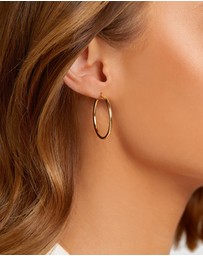 Michael Hill - 29mm Round Hoop Earrings in 10kt Yellow Gold