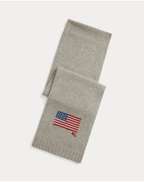 Polo Ralph Lauren - Flag Knit Wool-Blend Scarf