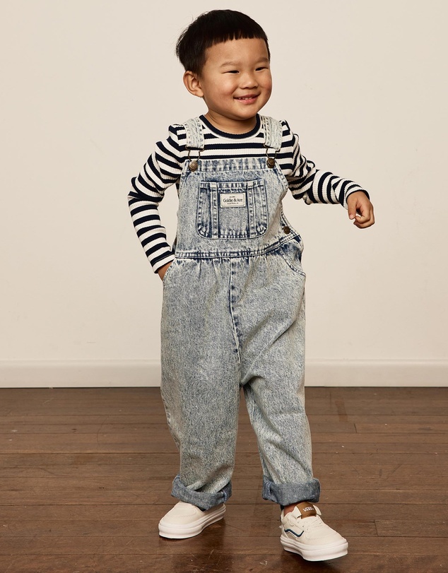 Goldie + Ace - AUSTIN VINTAGE WASHED DENIM OVERALLS
