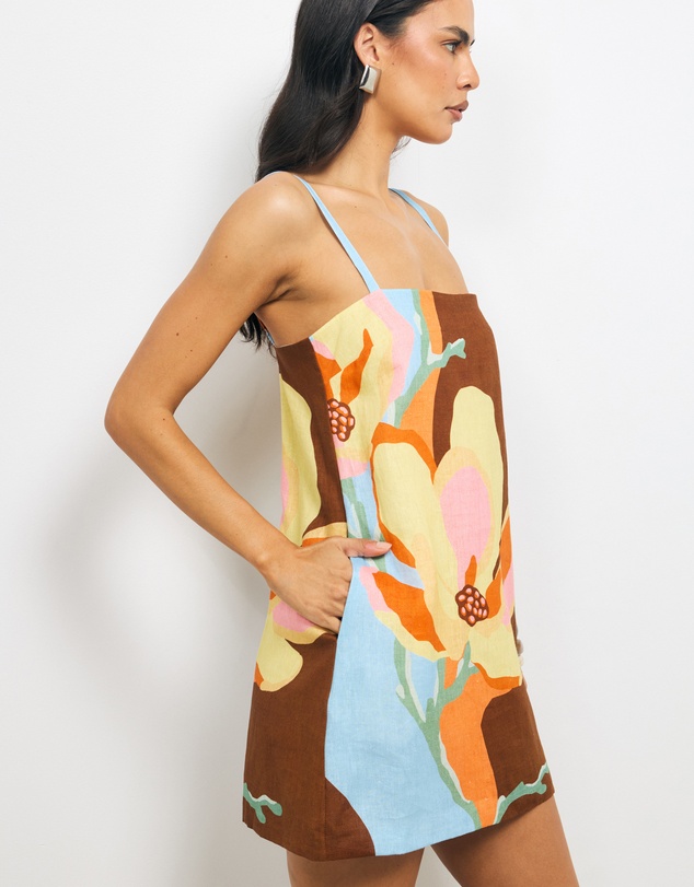 AERE - Freya Linen Mini Dress