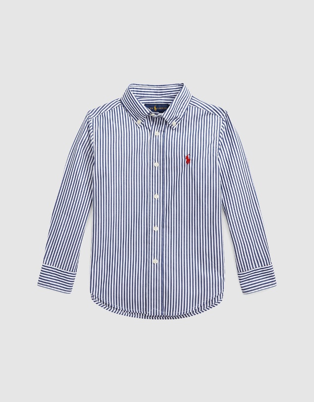 Polo Ralph Lauren - Striped Cotton Poplin Shirt - Kids - ICONIC EXCLUSIVE
