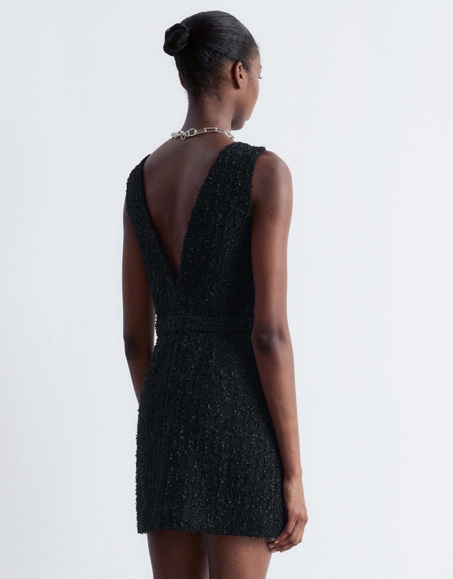 & Other Stories - Textured V-Neck Mini Dress