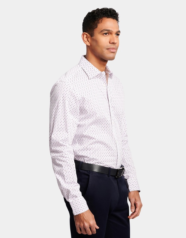 Brooksfield - MODERN RETRO PRINT REG FIT BUSINESS SHIRT