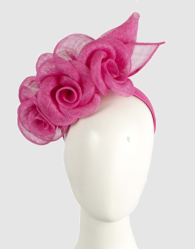 Max Alexander - Fuchsia Flower Sinamay Fascinator Headband