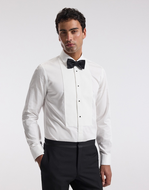 Calibre - Tailored Cotton Tuxedo Shirt White