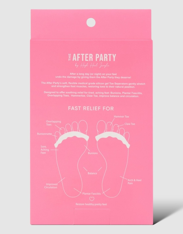 High Heel Jungle - The After Party's Foot Relief Separators for Pain-Free Pretty Feet - 2 Pairs