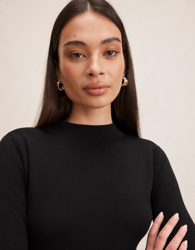 Forever New - Gianna Vegan Leather Pleated Midi Dress