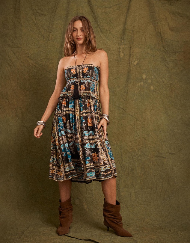 KINGA CSILLA - Tatum Asa Shirred Maxi Skirt