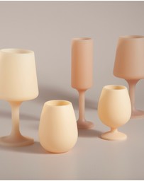 porter green - swepp | silicone unbreakable wine glasses