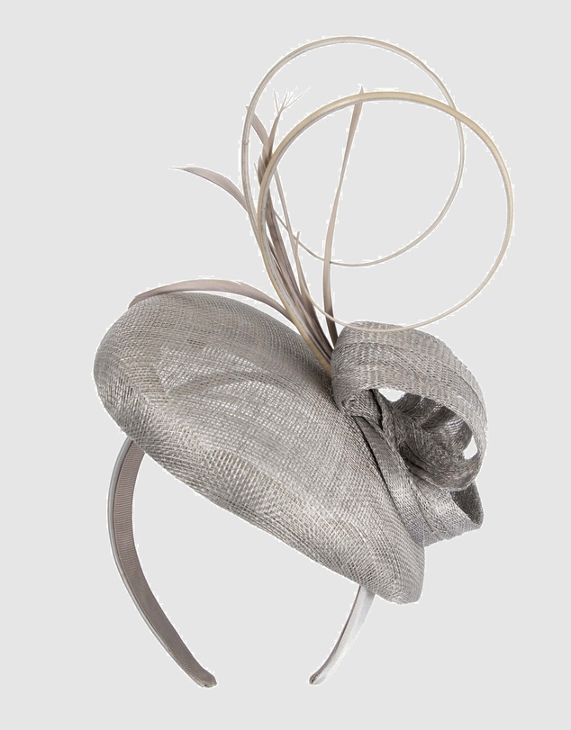 Max Alexander - Pillbox Silver Racing Fascinator