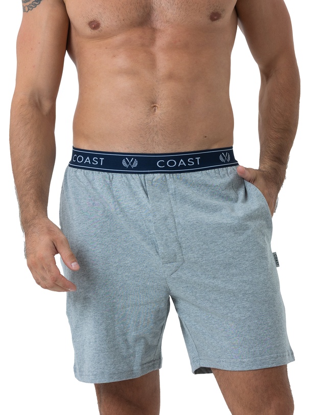 Coast Clothing - Grey Marle Lounge Shorts