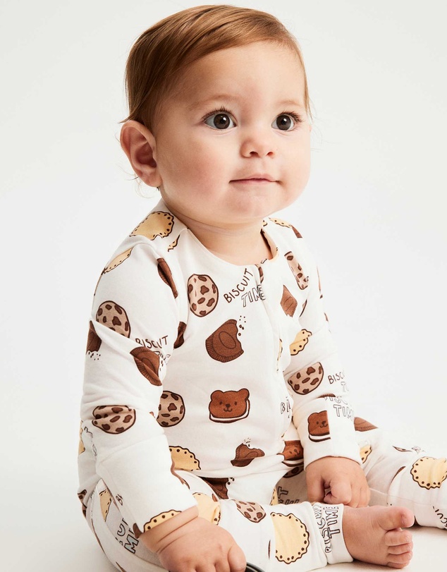 Cotton On Kids - Growie Long Sleeve Zip Romper