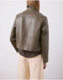 M.N.G - Faux-Leather Jacket With Pockets