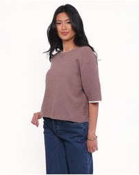 Petal & Pup - Giorgia Knitted Tee - Mocha