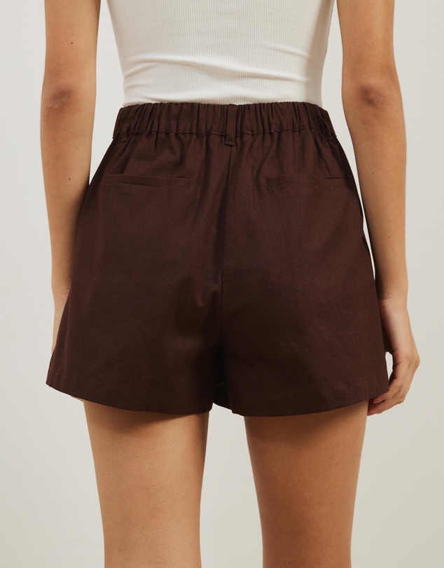 Atmos&Here - Elsa Tailored Linen Blend Shorts